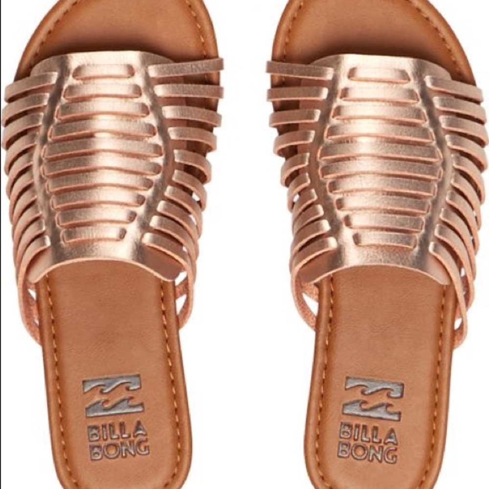 Billabong Sandals Tread Lightly Rose Gold worn once 🩴🏝